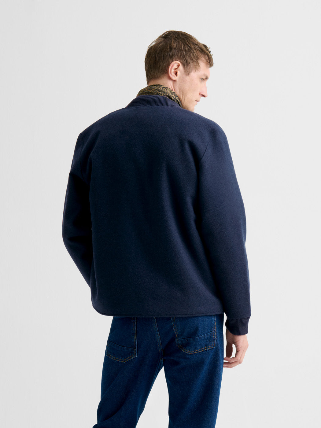Blouson cardigan col teddy bi-matière - DEVRED 1902