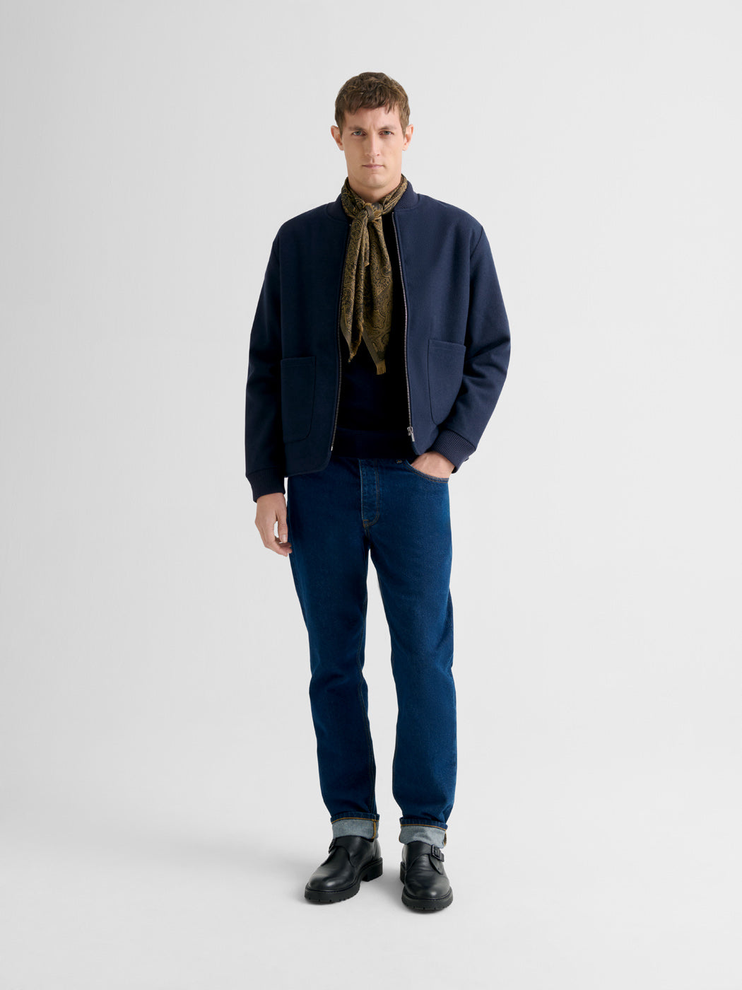 Blouson cardigan col teddy bi-matière - DEVRED 1902