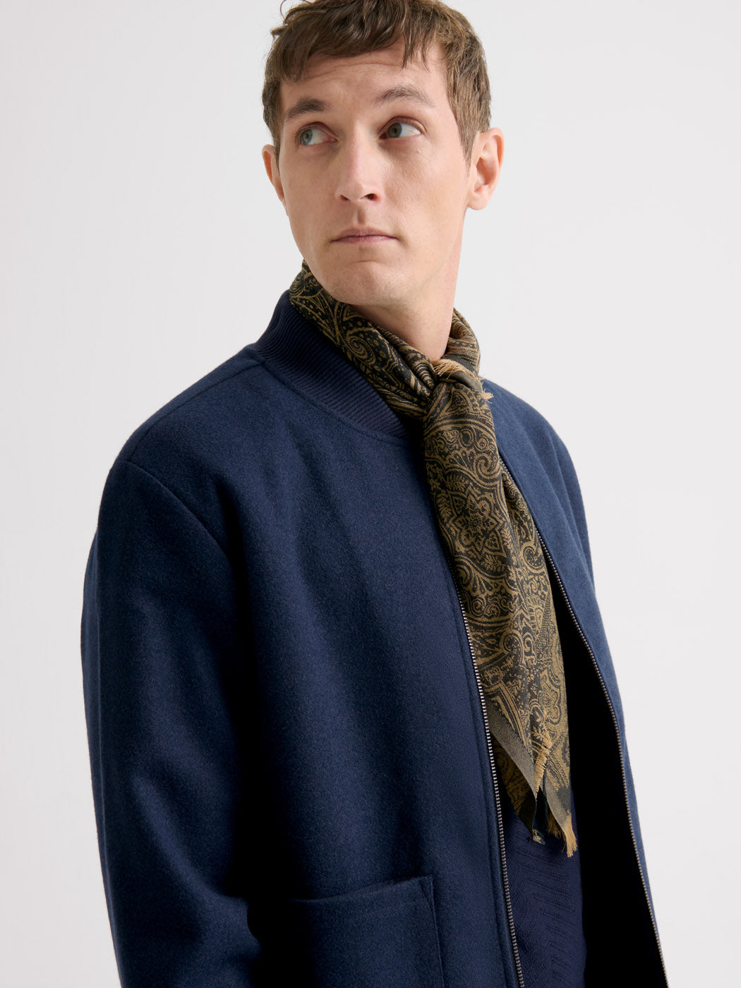 Blouson cardigan col teddy bi-matière - DEVRED 1902