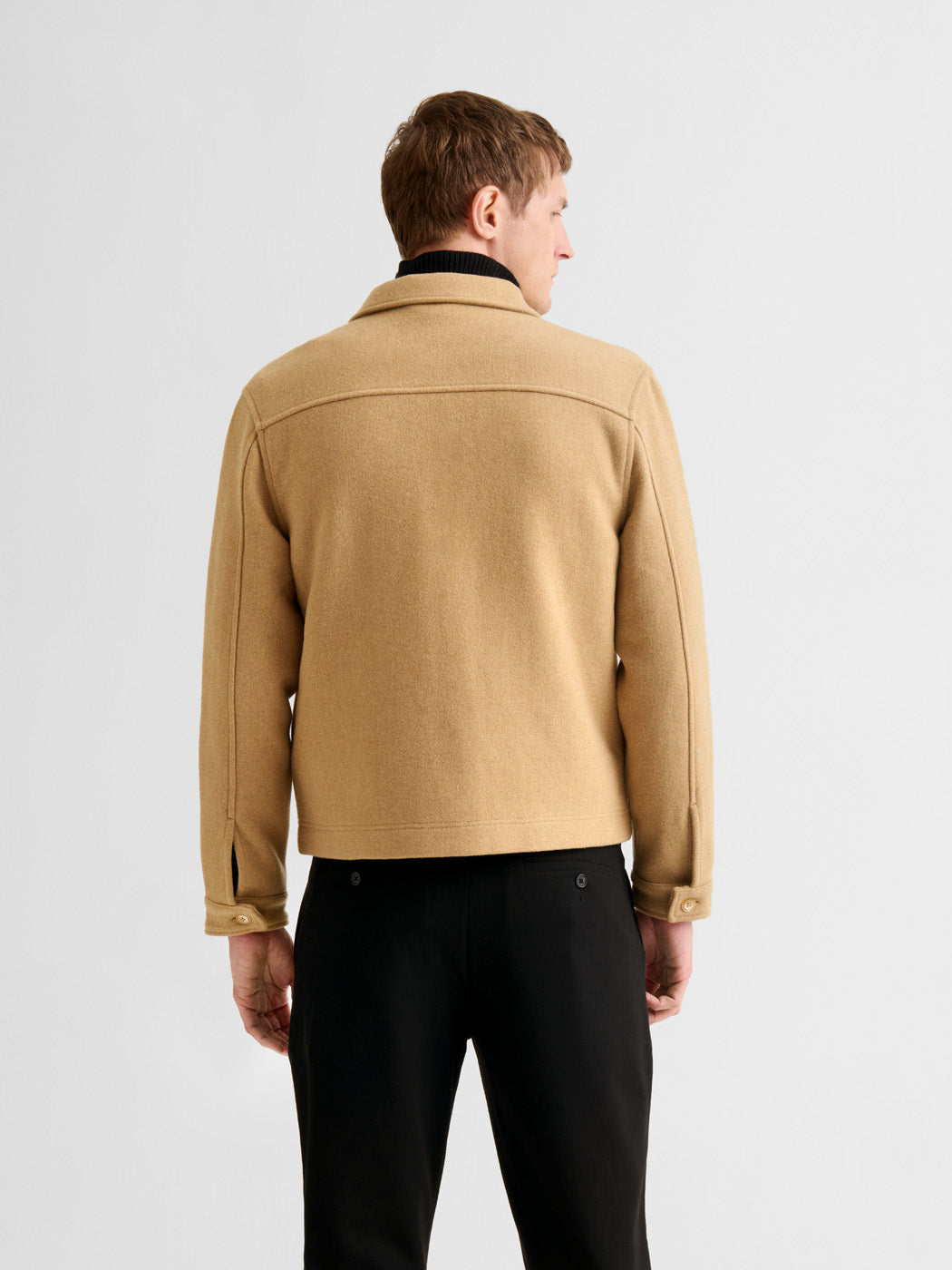Blouson col chemise effet laine bouillie - DEVRED 1902