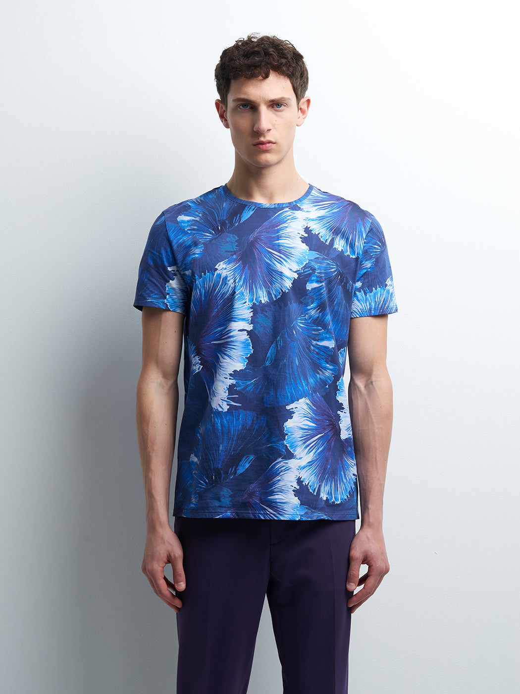 Tee-shirt col rond fleuri - DEVRED 1902