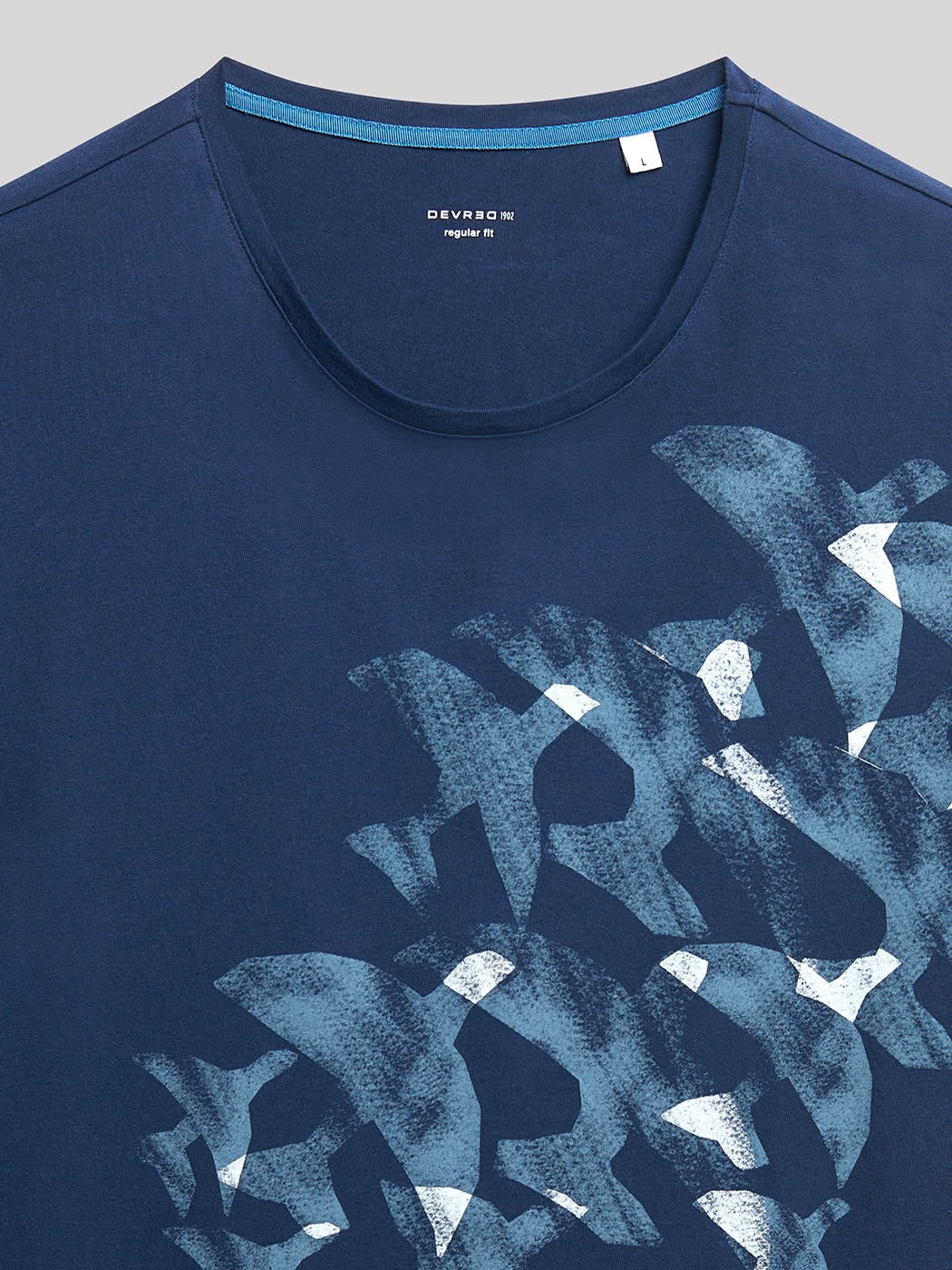 Tee-shirt en coton à motif placé devant - DEVRED 1902