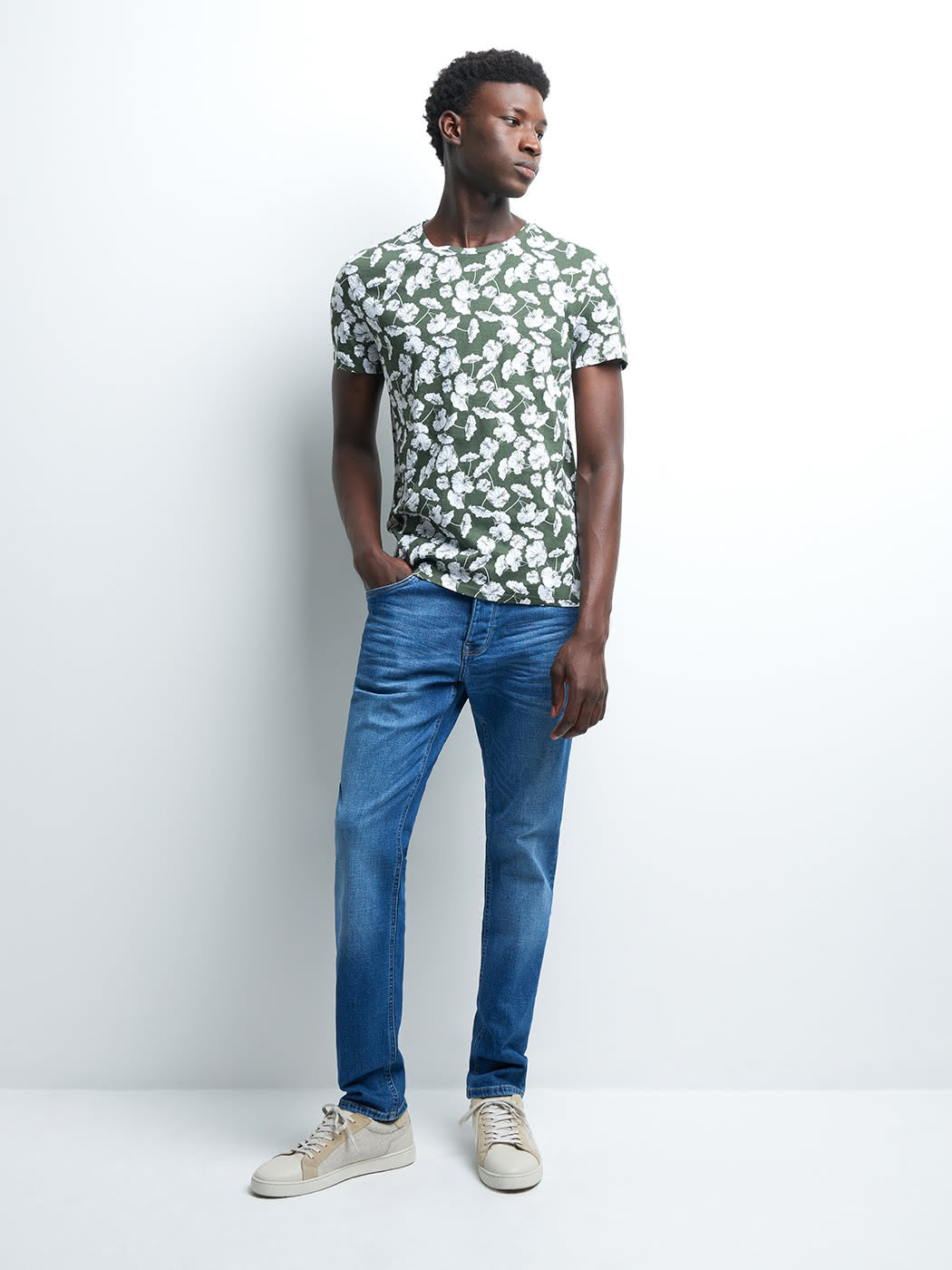 Tee-shirt en coton fleuri - DEVRED 1902