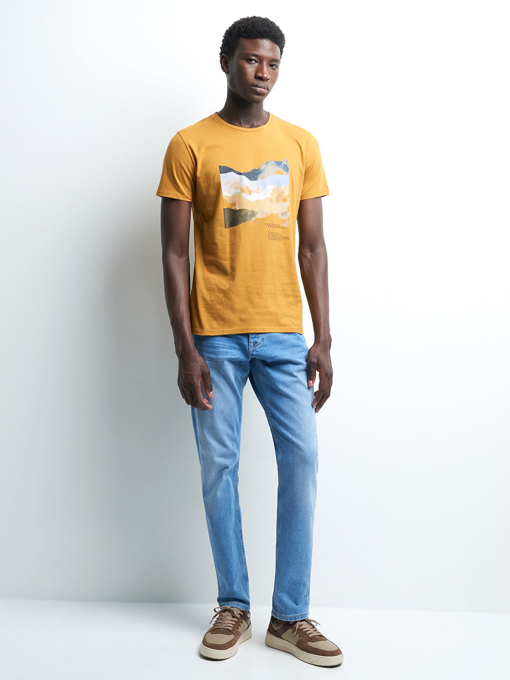Tee-shirt en coton à motif placé devant - DEVRED 1902