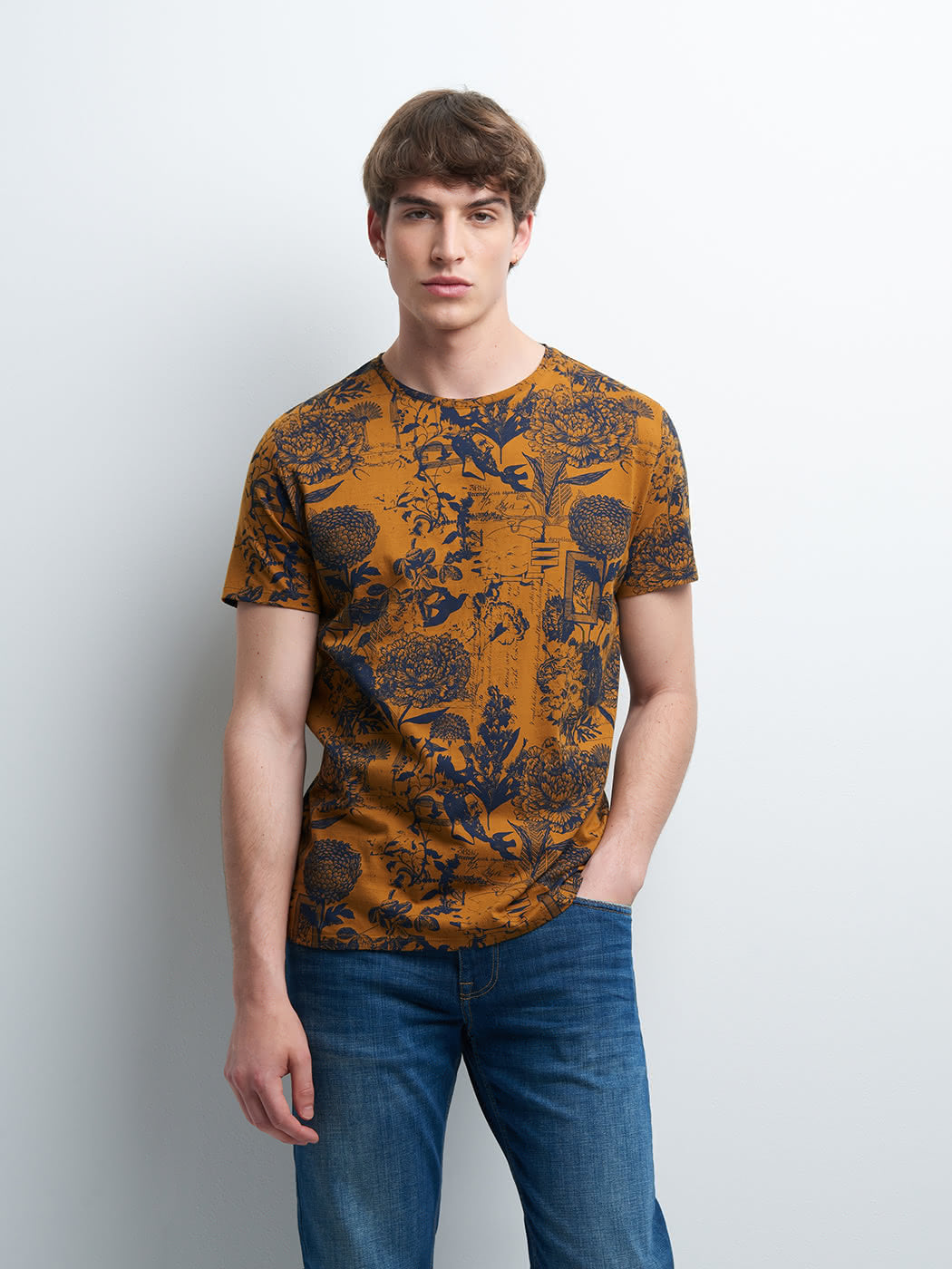 Tee-shirt en coton fleuri - DEVRED 1902