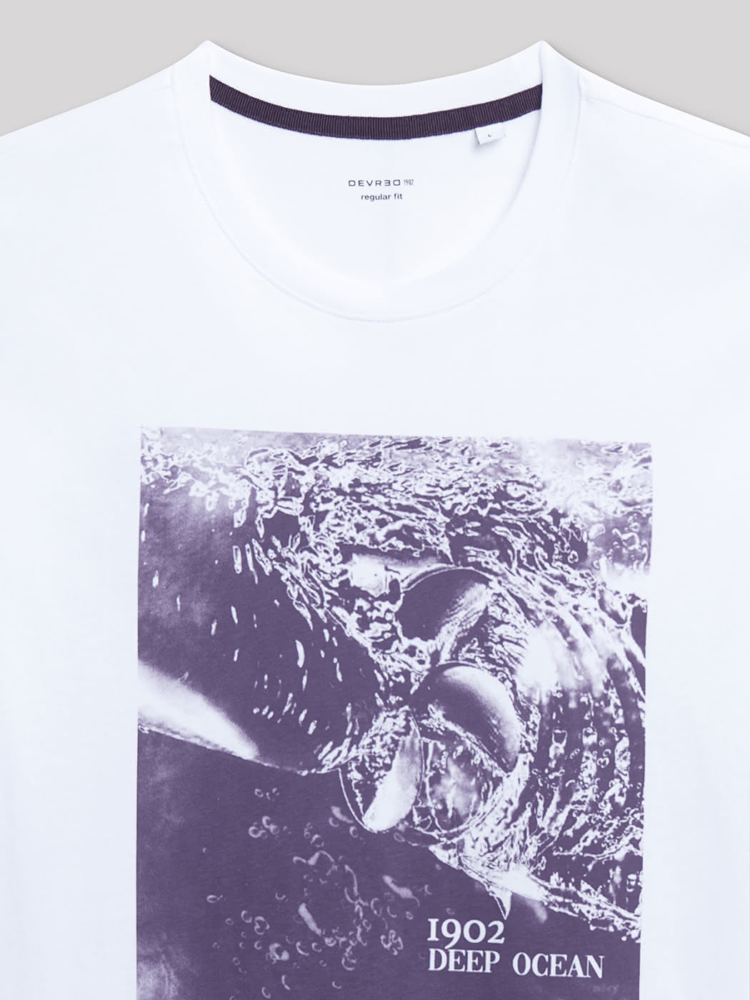 Tee-shirt en coton à motif devant - DEVRED 1902