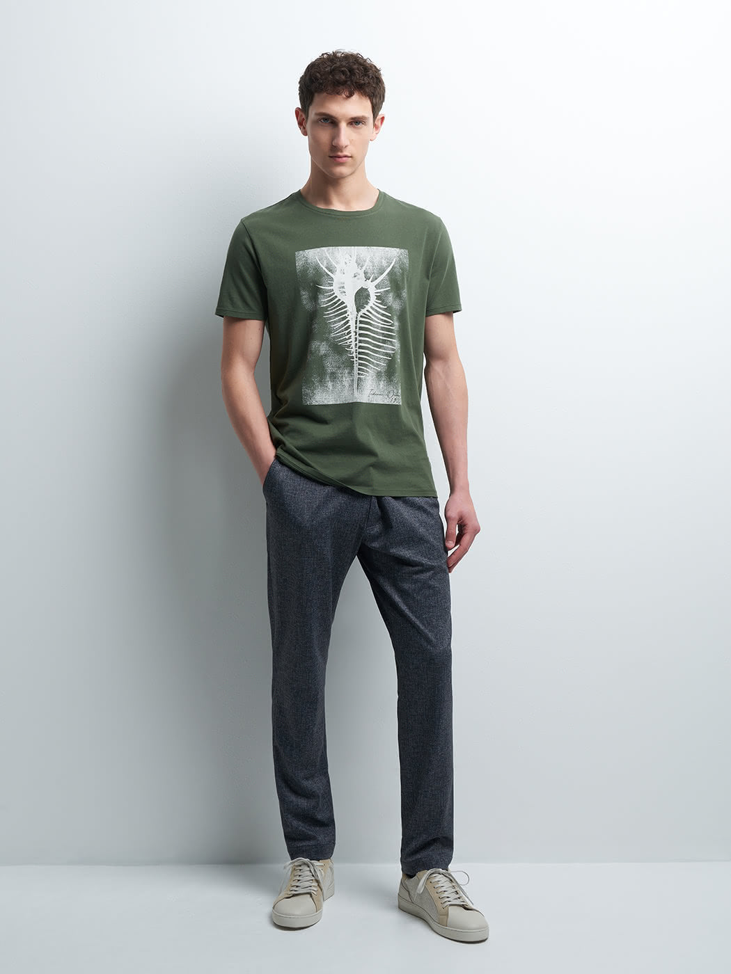 Tee-shirt en coton à motif devant - DEVRED 1902