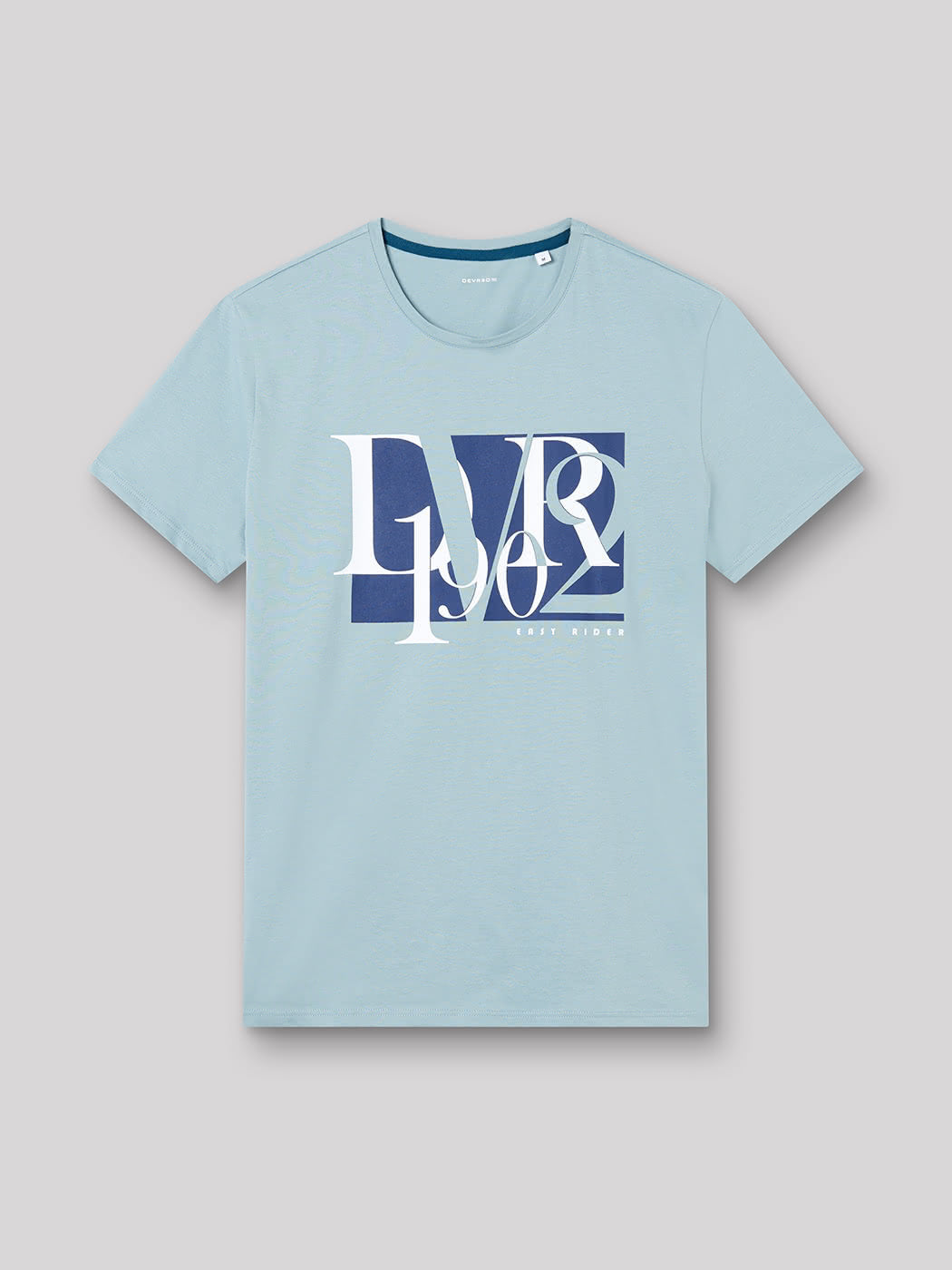Tee-shirt en coton motif sur poitrine - DEVRED 1902