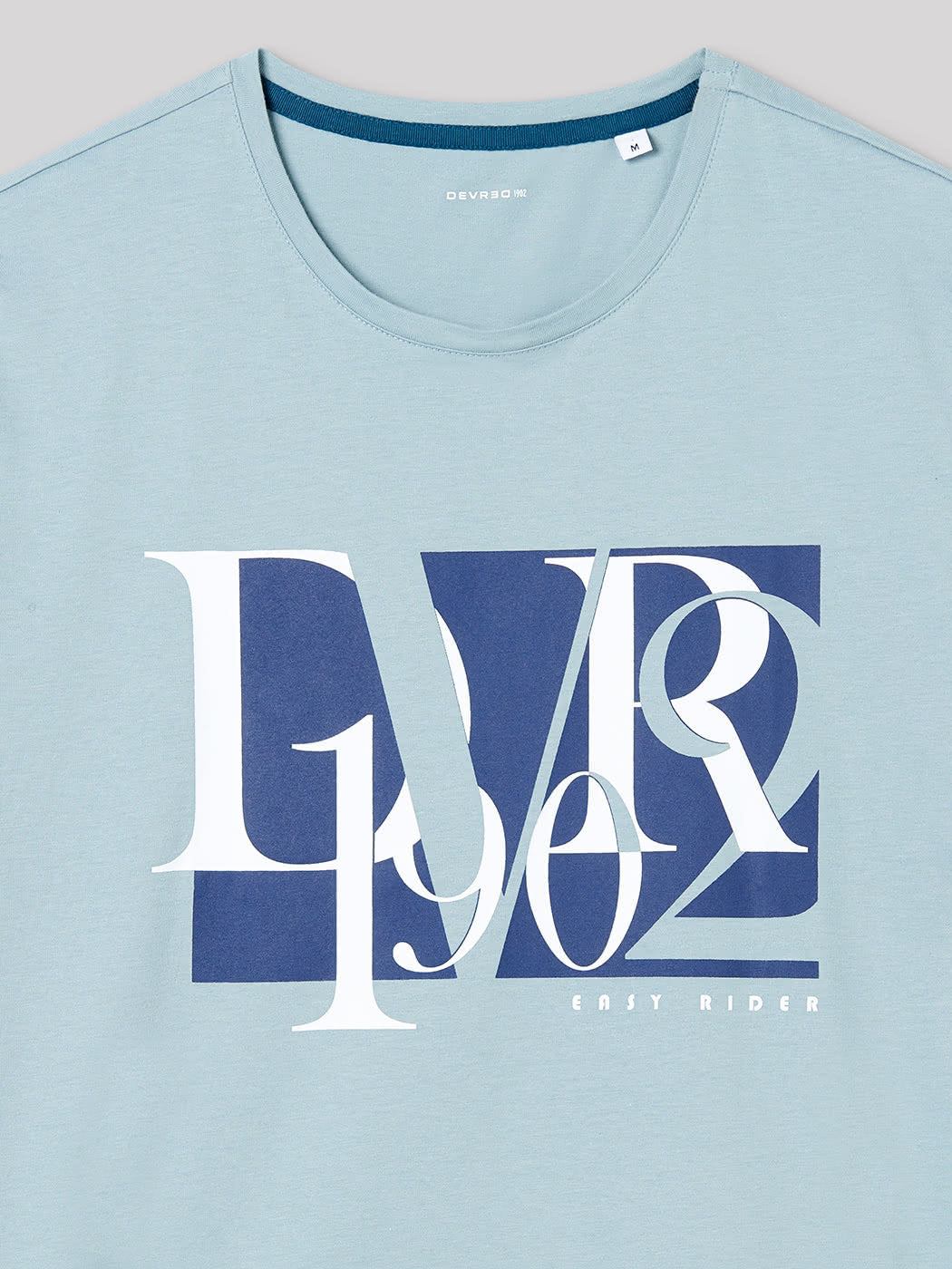 Tee-shirt en coton motif sur poitrine - DEVRED 1902