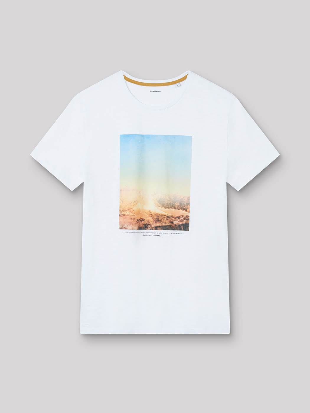 Tee-shirt en coton à motif placé devant - DEVRED 1902