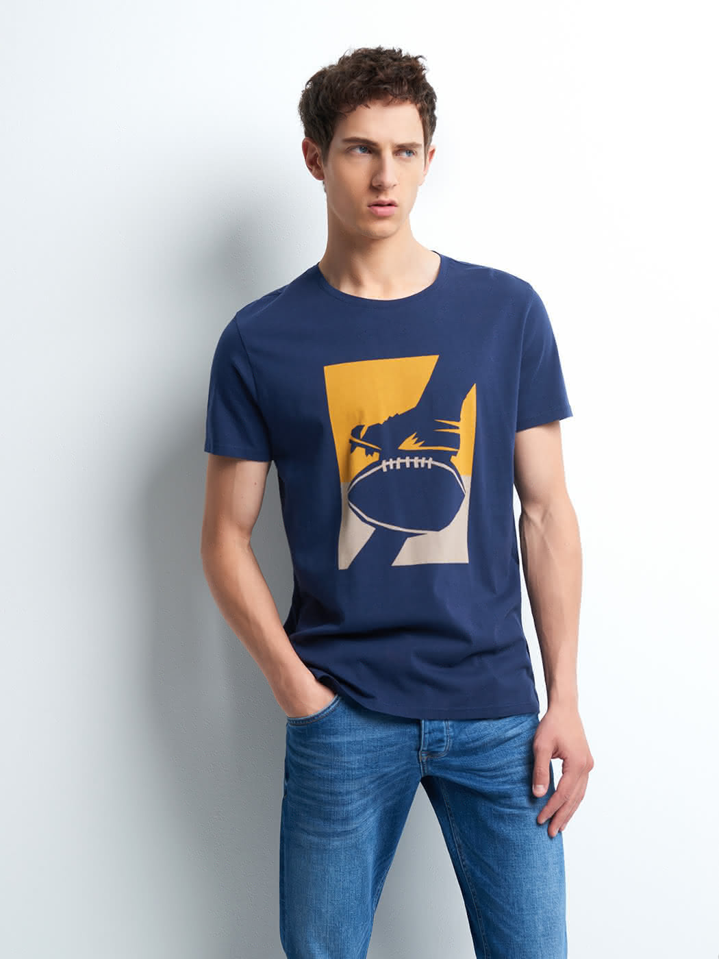 Tee-shirt en coton chiné - DEVRED 1902