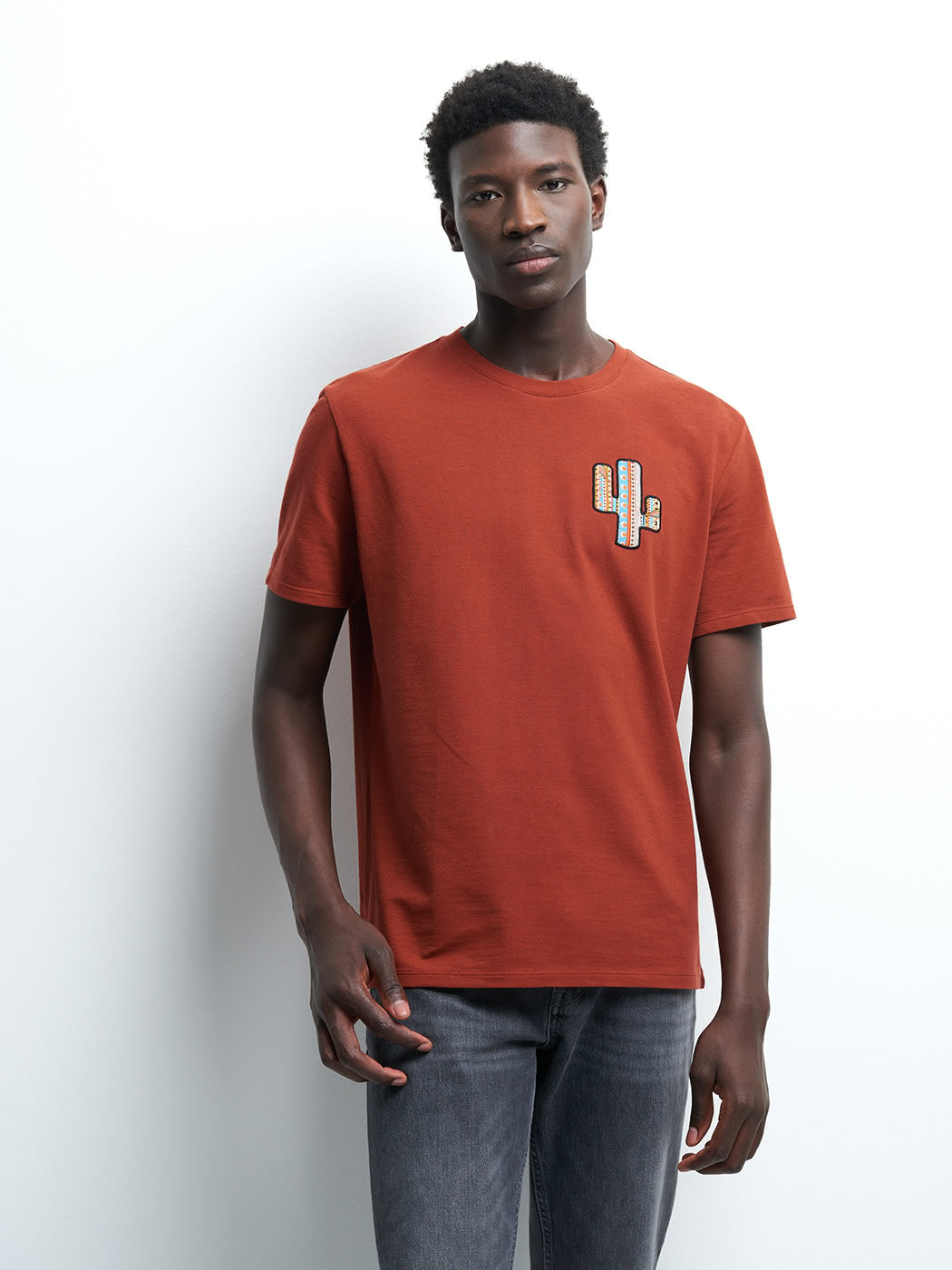 Tee-shirt col rond uni - DEVRED 1902