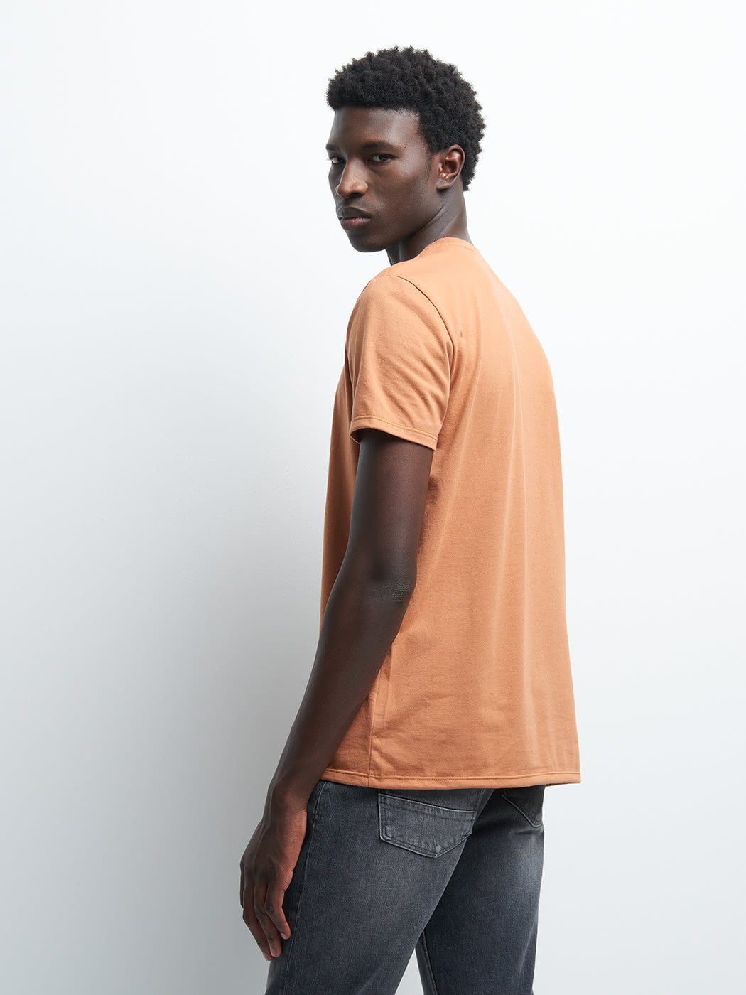 Tee-shirt col rond à motif placé devant - DEVRED 1902