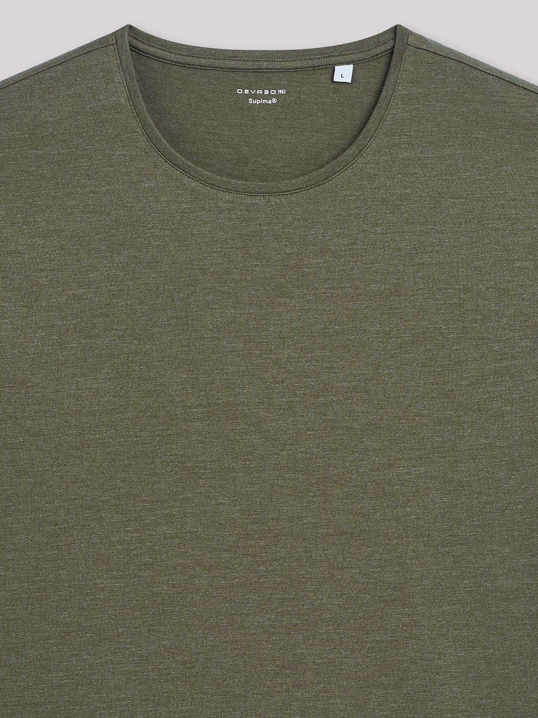 T-shirt col rond en coton Supima - DEVRED 1902