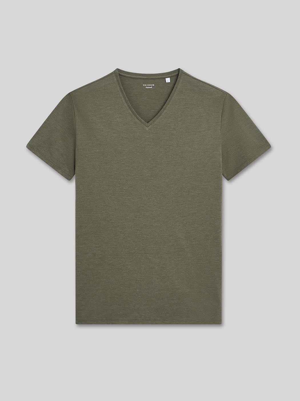 T-shirt col v en coton Supima - DEVRED 1902