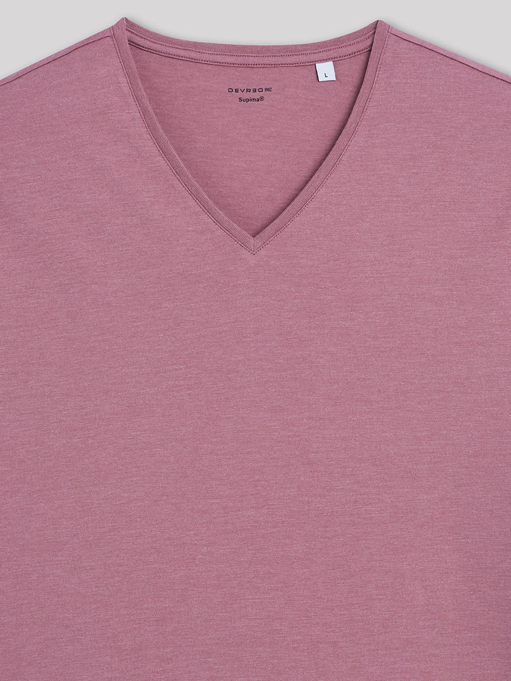 T-shirt col v en coton Supima - DEVRED 1902