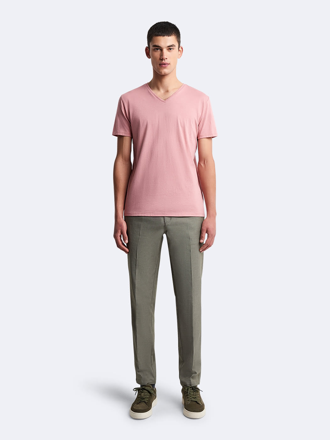 T-shirt col v en coton Supima - DEVRED 1902