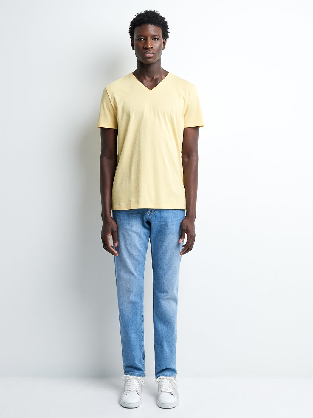 T-shirt col v en coton Supima - DEVRED 1902