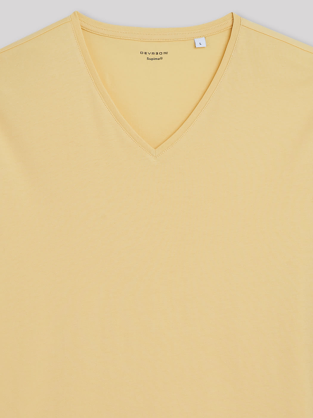 T-shirt col v en coton Supima - DEVRED 1902
