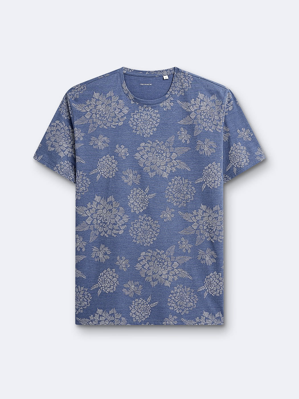 T-shirt col rond en coton fleuri - DEVRED 1902
