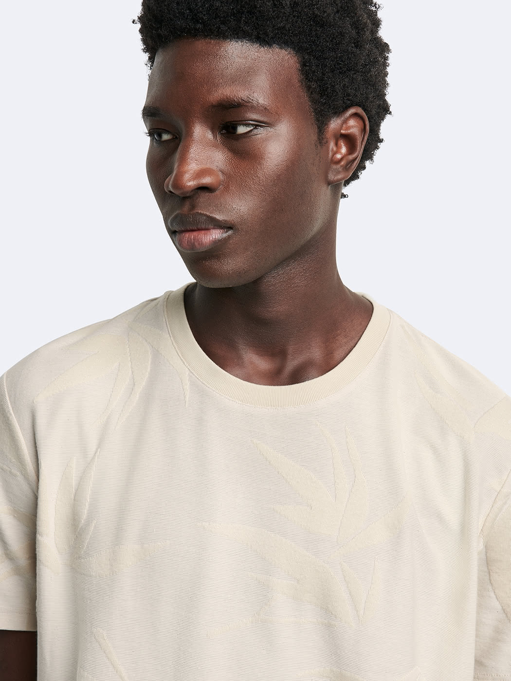 T-shirt col rond en coton fleuri - DEVRED 1902