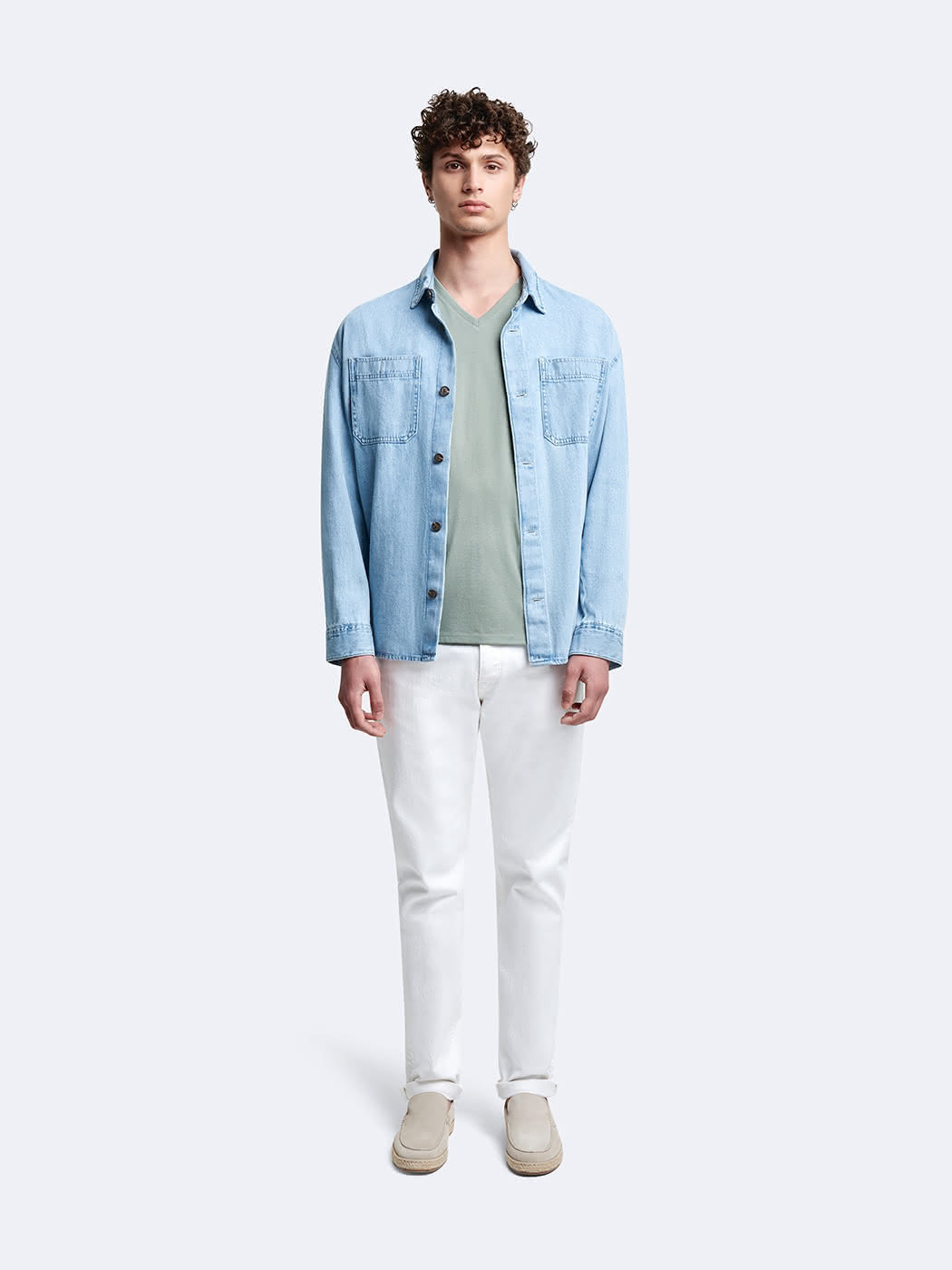 T-shirt col v en coton Supima - DEVRED 1902
