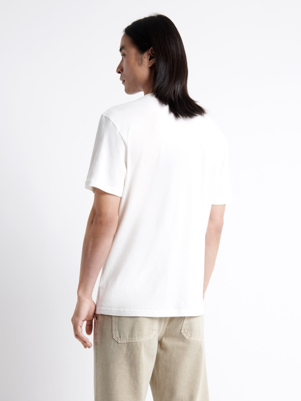 T-shirt col tunisien en coton lin - DEVRED 1902