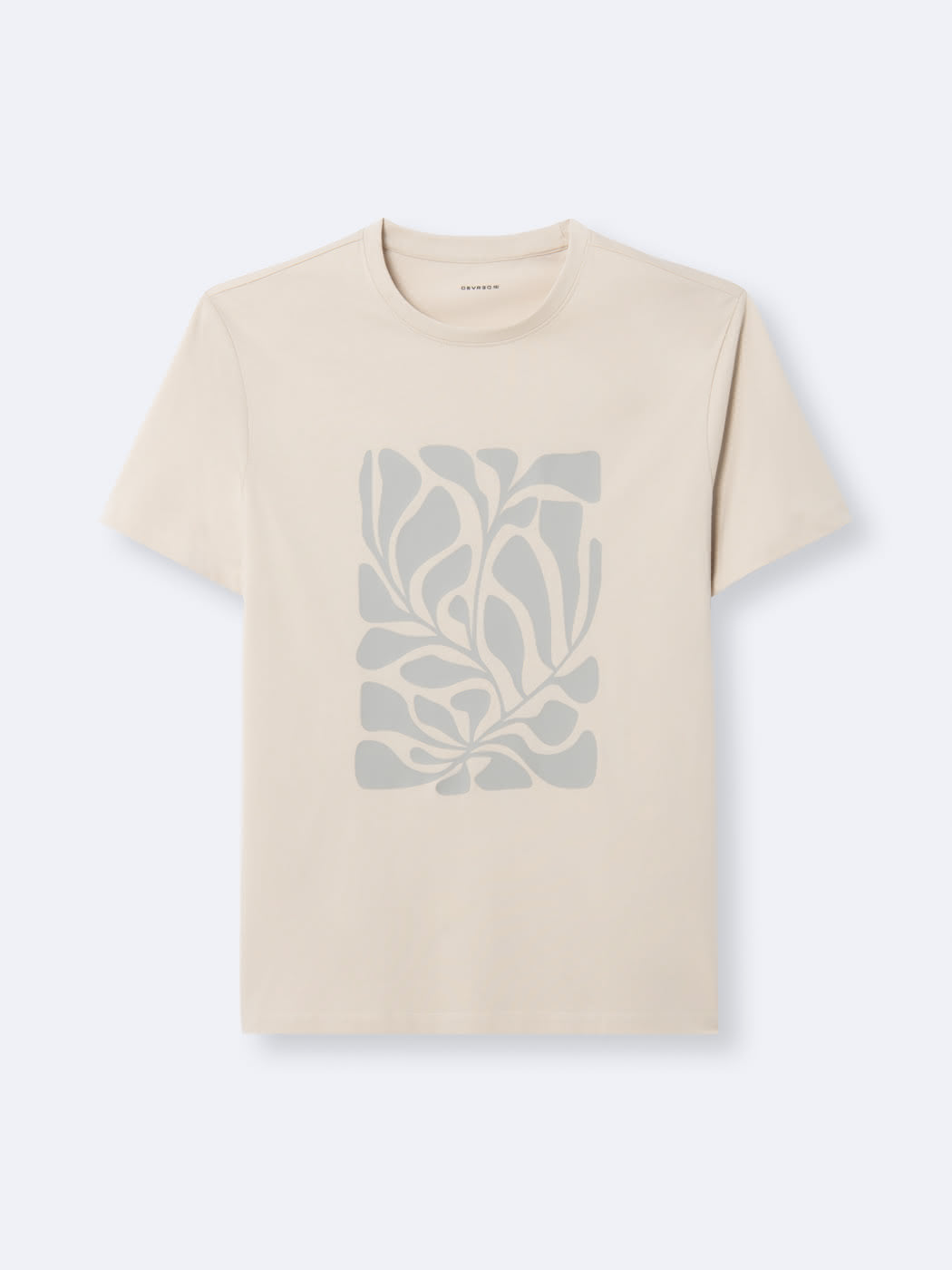 T-shirt col rond en coton fleuri - DEVRED 1902