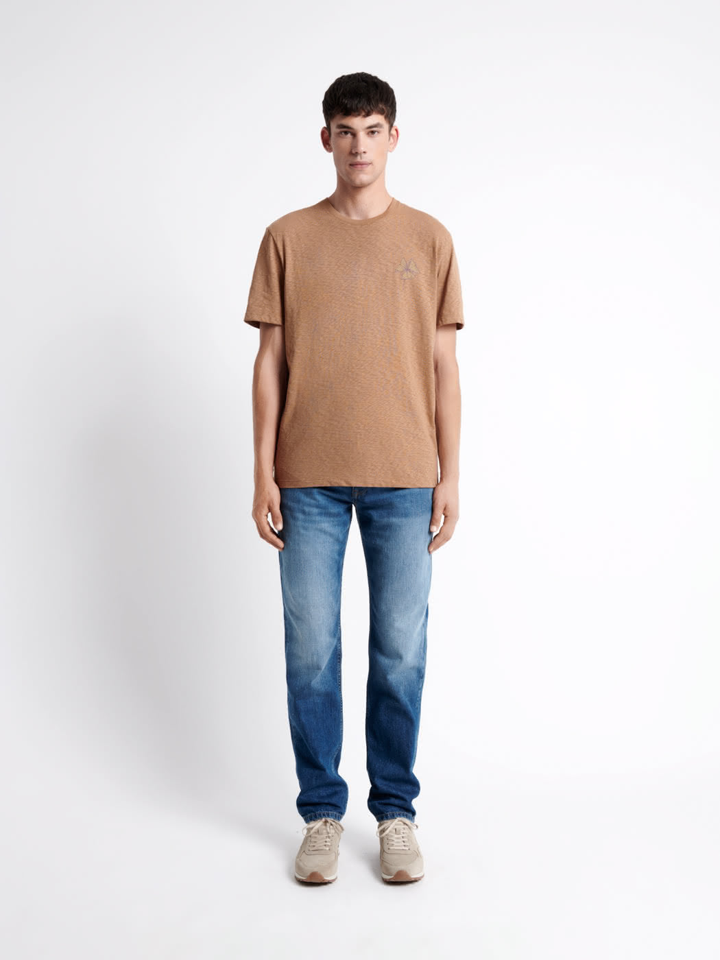 T-shirt col rond en coton texturé - DEVRED 1902