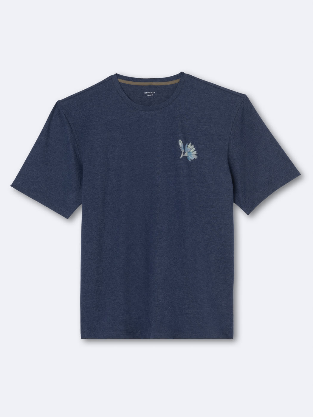 T-shirt col rond en coton fleuri - DEVRED 1902