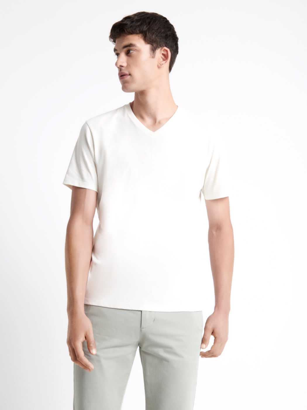 T-shirt col v 100% coton - DEVRED 1902