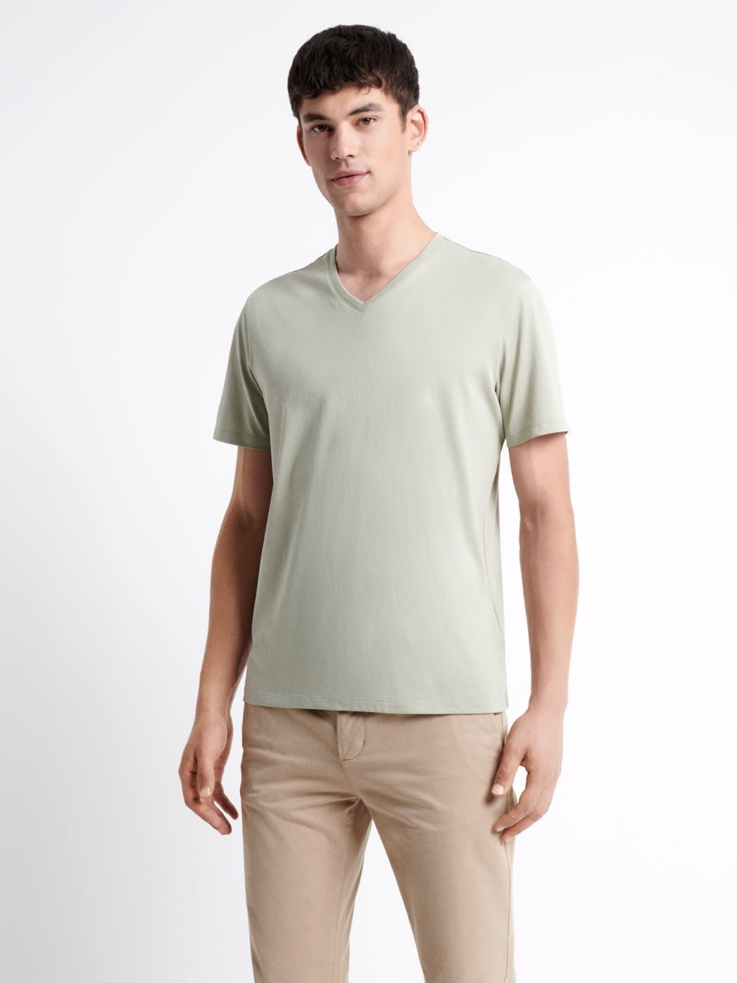 T-shirt col v 100% coton - DEVRED 1902