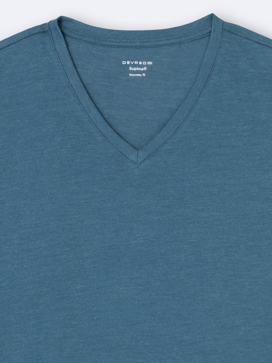 T-shirt col v en matière recyclée - DEVRED 1902