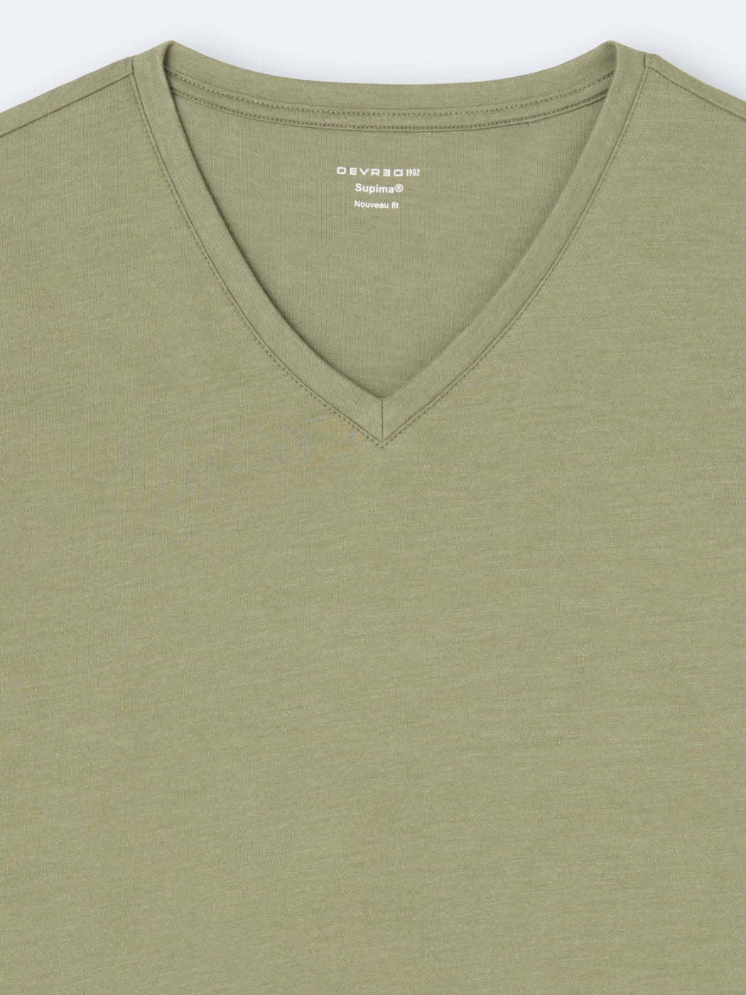 T-shirt col v en matière recyclée - DEVRED 1902