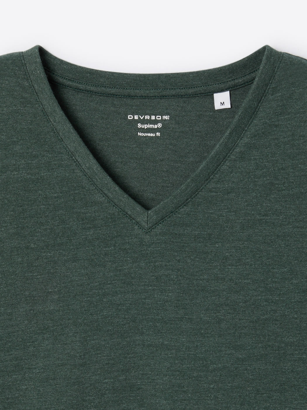 T-shirt col v en matière recyclée - DEVRED 1902