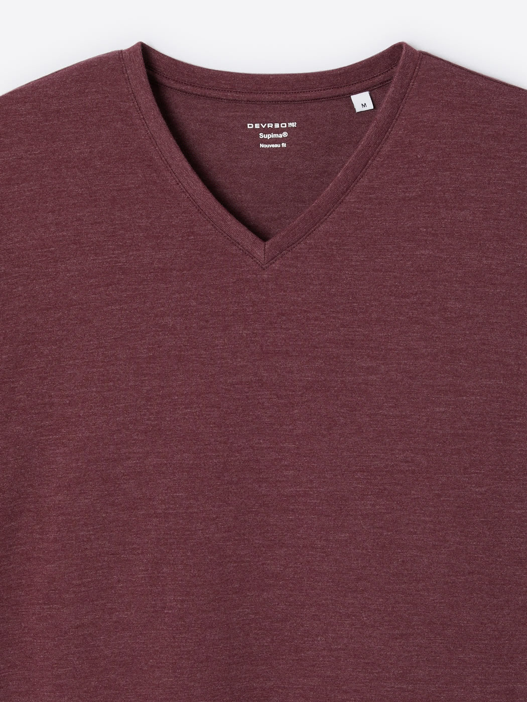 T-shirt col v en matière recyclée - DEVRED 1902
