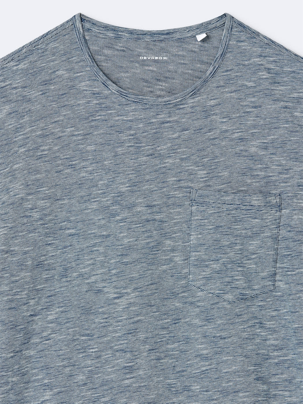 T-shirt col rond 100% coton faux-uni - DEVRED 1902