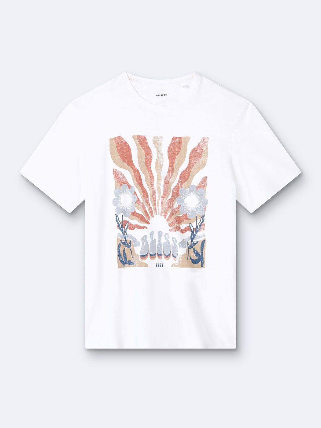 T-shirt 100% coton à motif devant - DEVRED 1902