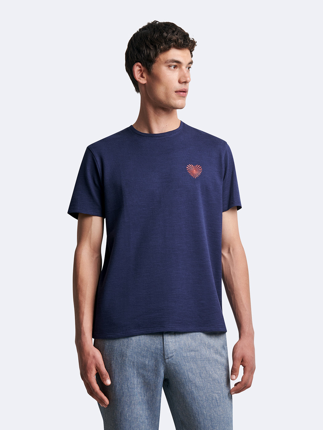 T-shirt col rond 100% coton brodé - DEVRED 1902