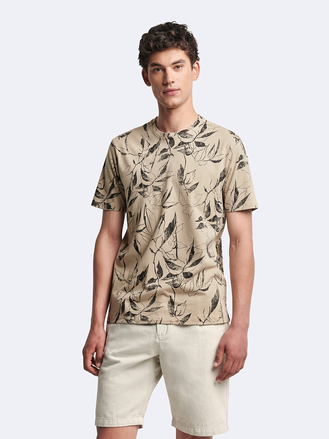T-shirt col rond 100% coton fleuri - DEVRED 1902