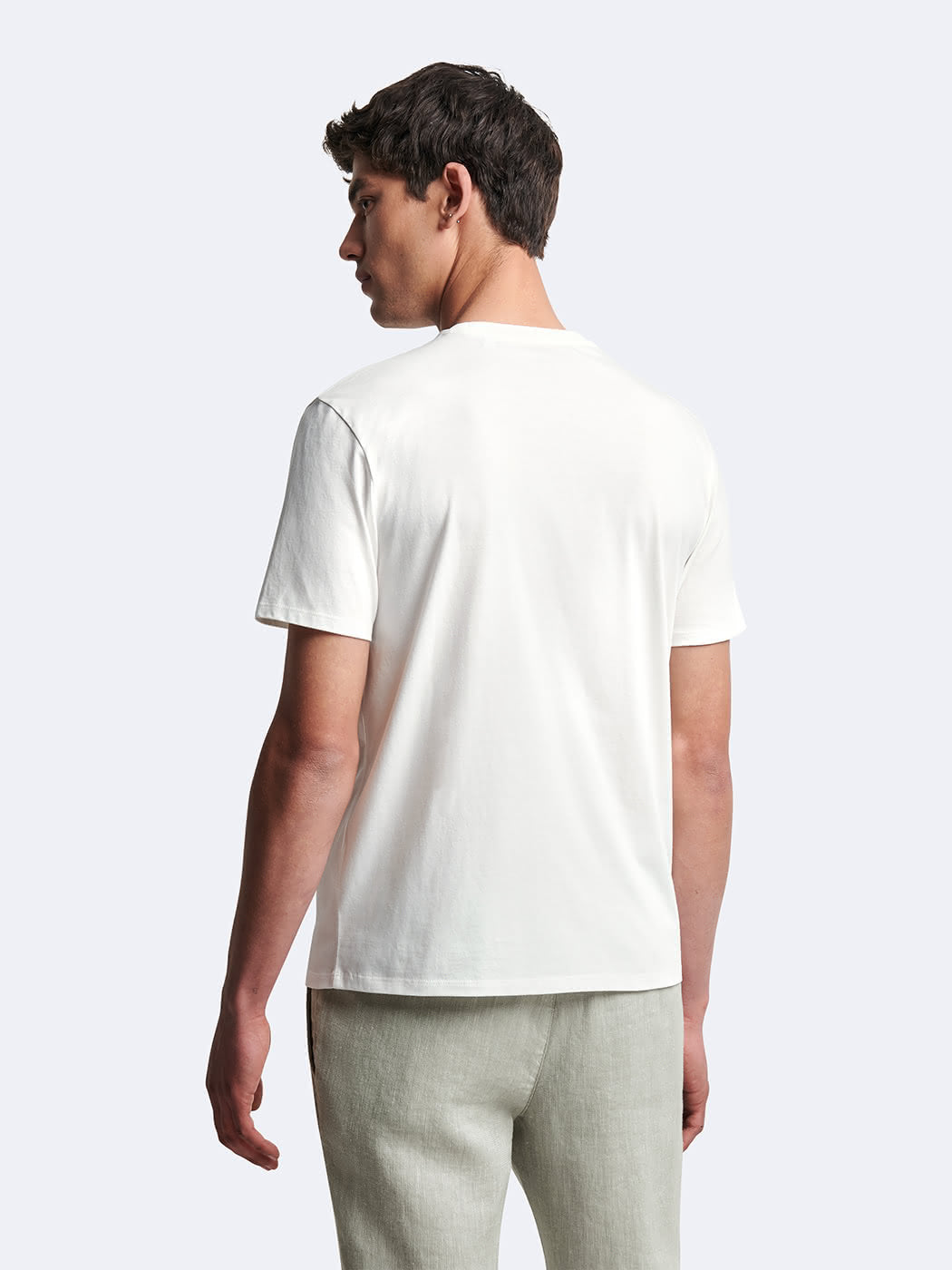 T-shirt 100% coton à motif sur poitrine - DEVRED 1902