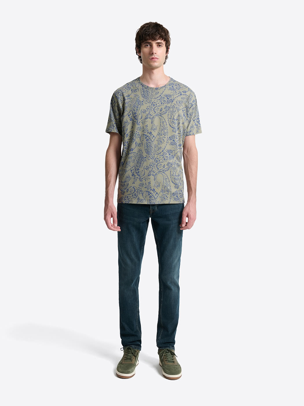 T-shirt col rond à motif en coton - DEVRED 1902