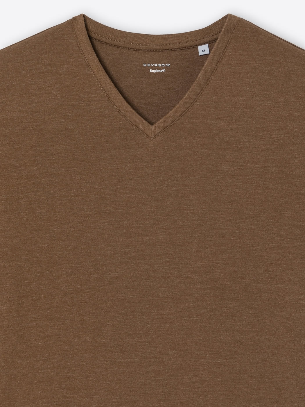 T-shirt col V en coton Supima® - DEVRED 1902