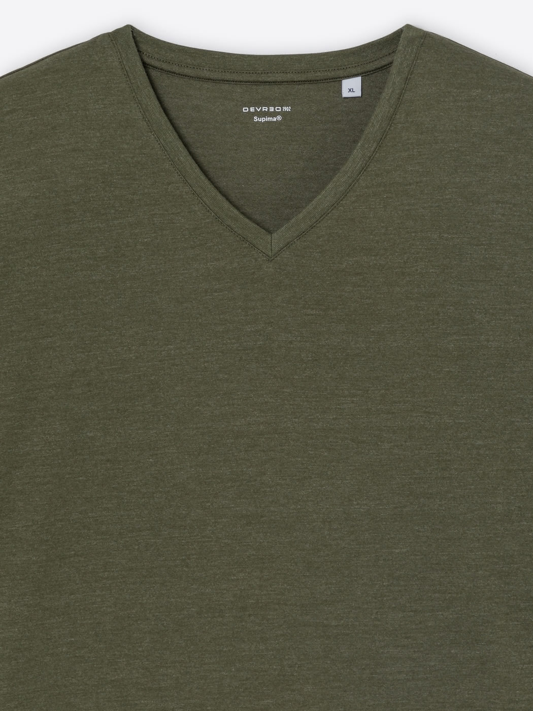 T-shirt col V en coton Supima® - DEVRED 1902