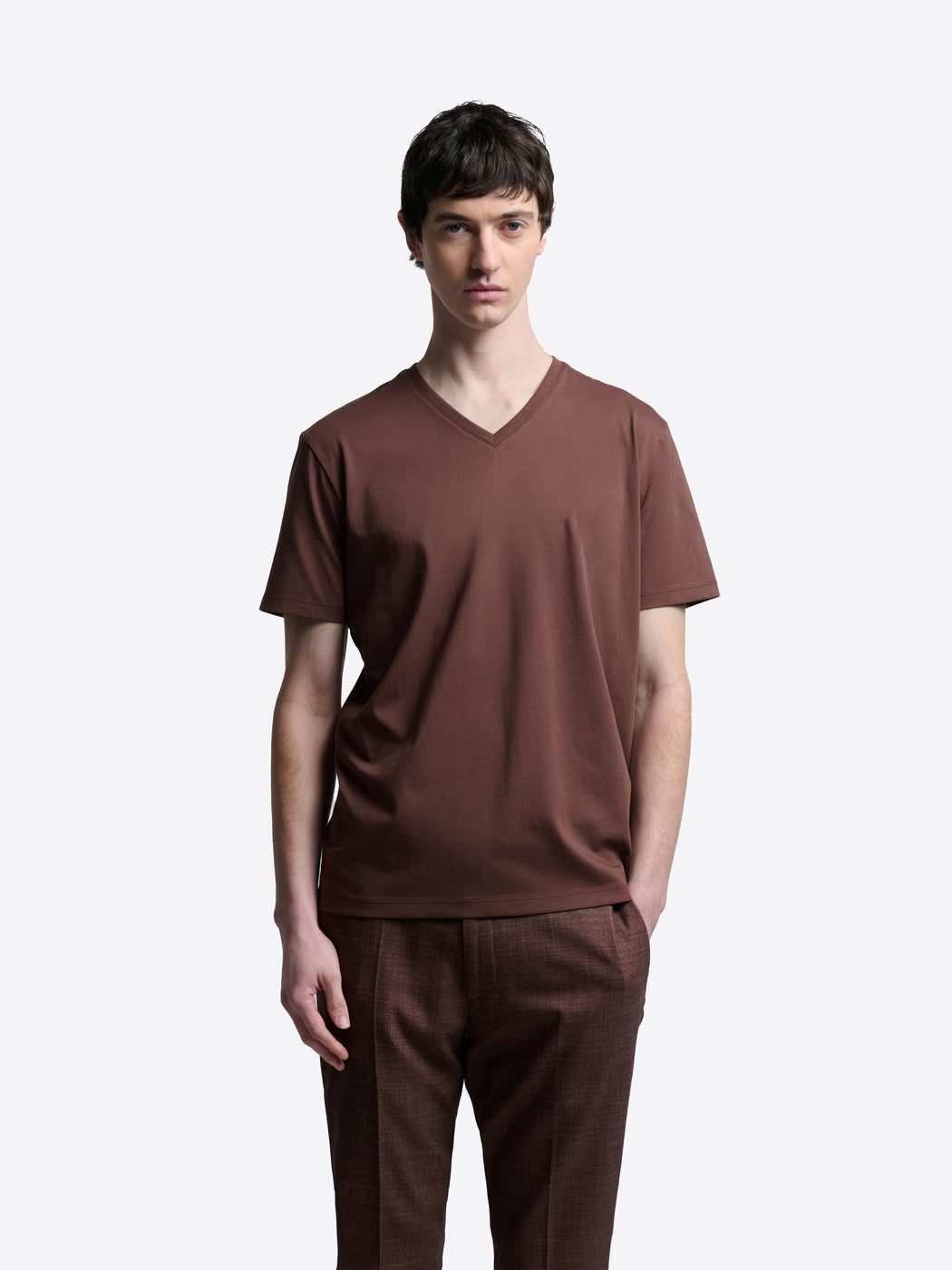 T-shirt col V en coton Supima® - DEVRED 1902