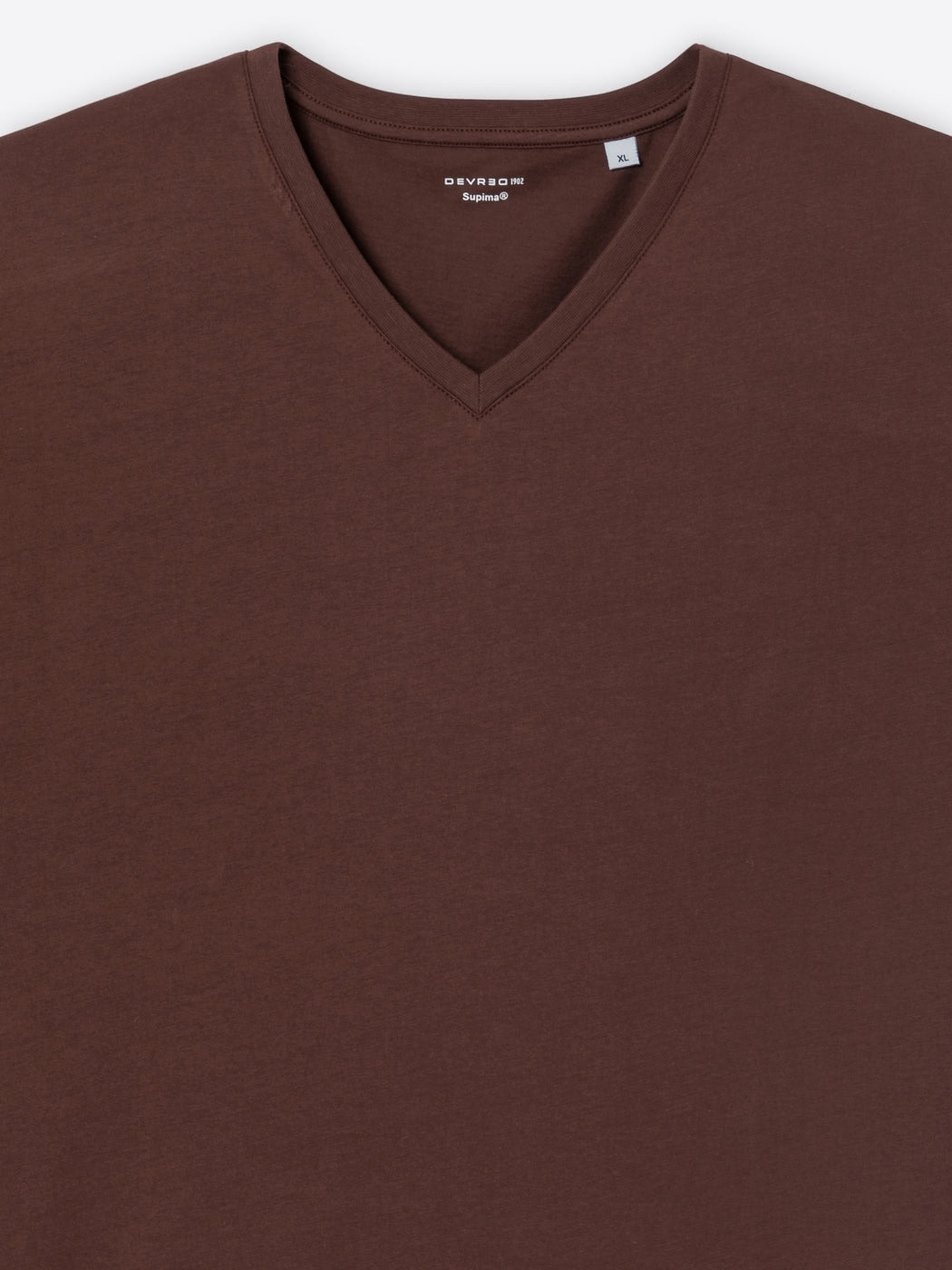 T-shirt col V en coton Supima® - DEVRED 1902