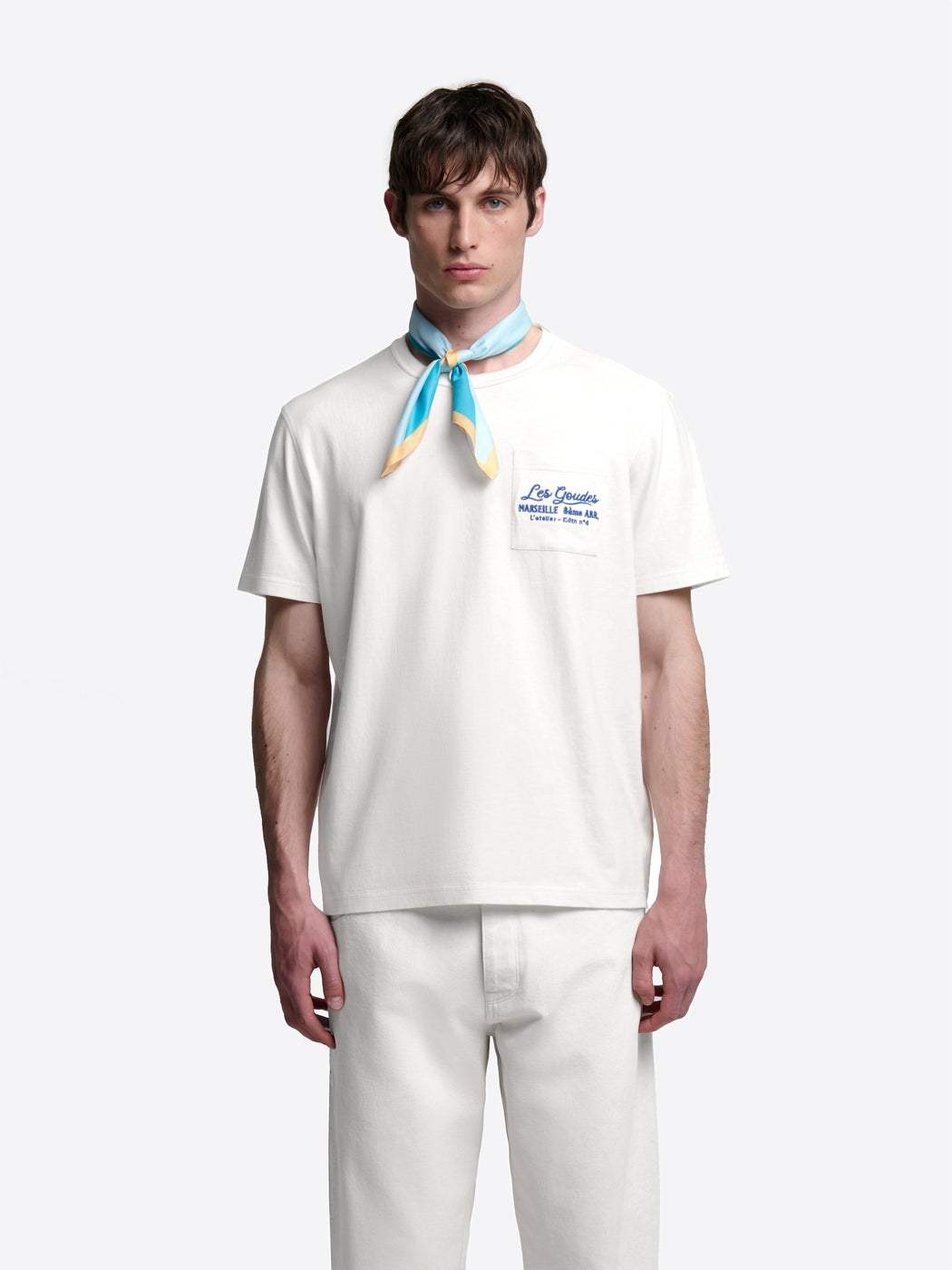 T-shirt col rond broderie - L'atelier - DEVRED 1902