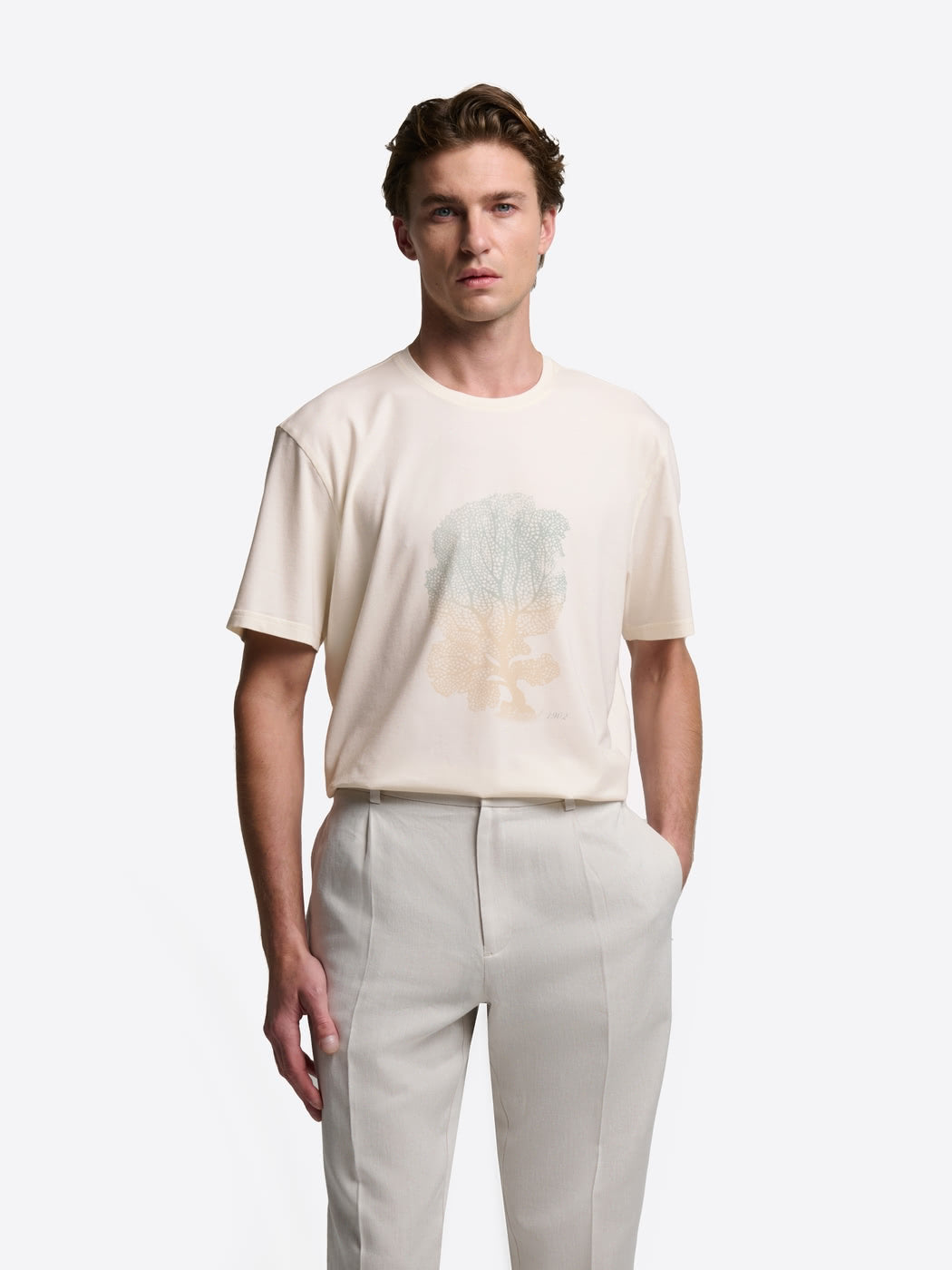 T-shirt col rond en coton - DEVRED 1902
