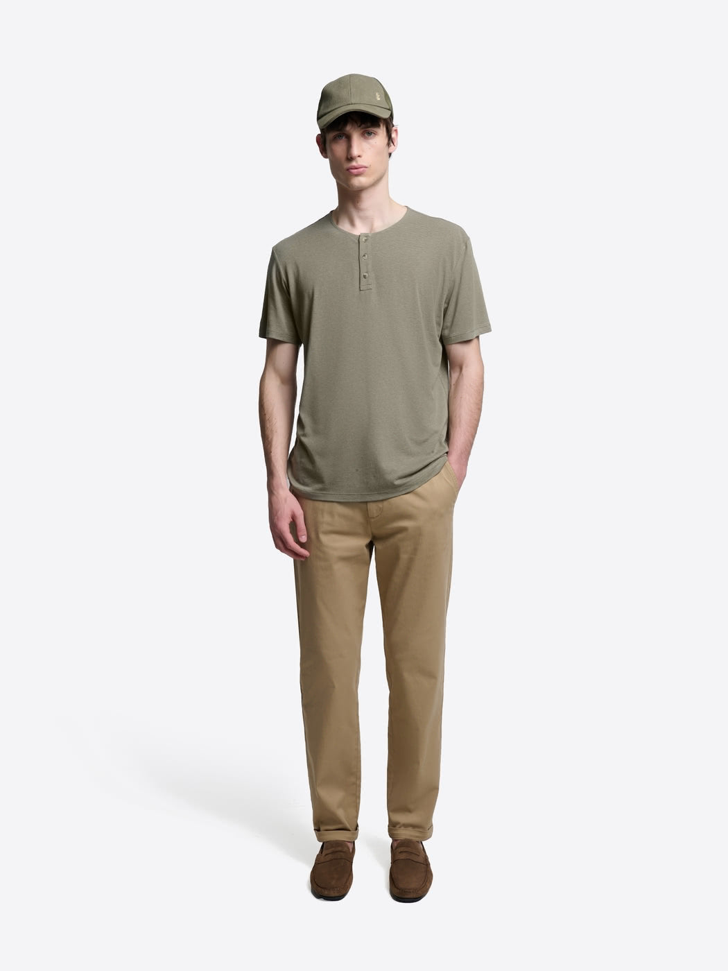 T-shirt col tunisien en lyocell - DEVRED 1902