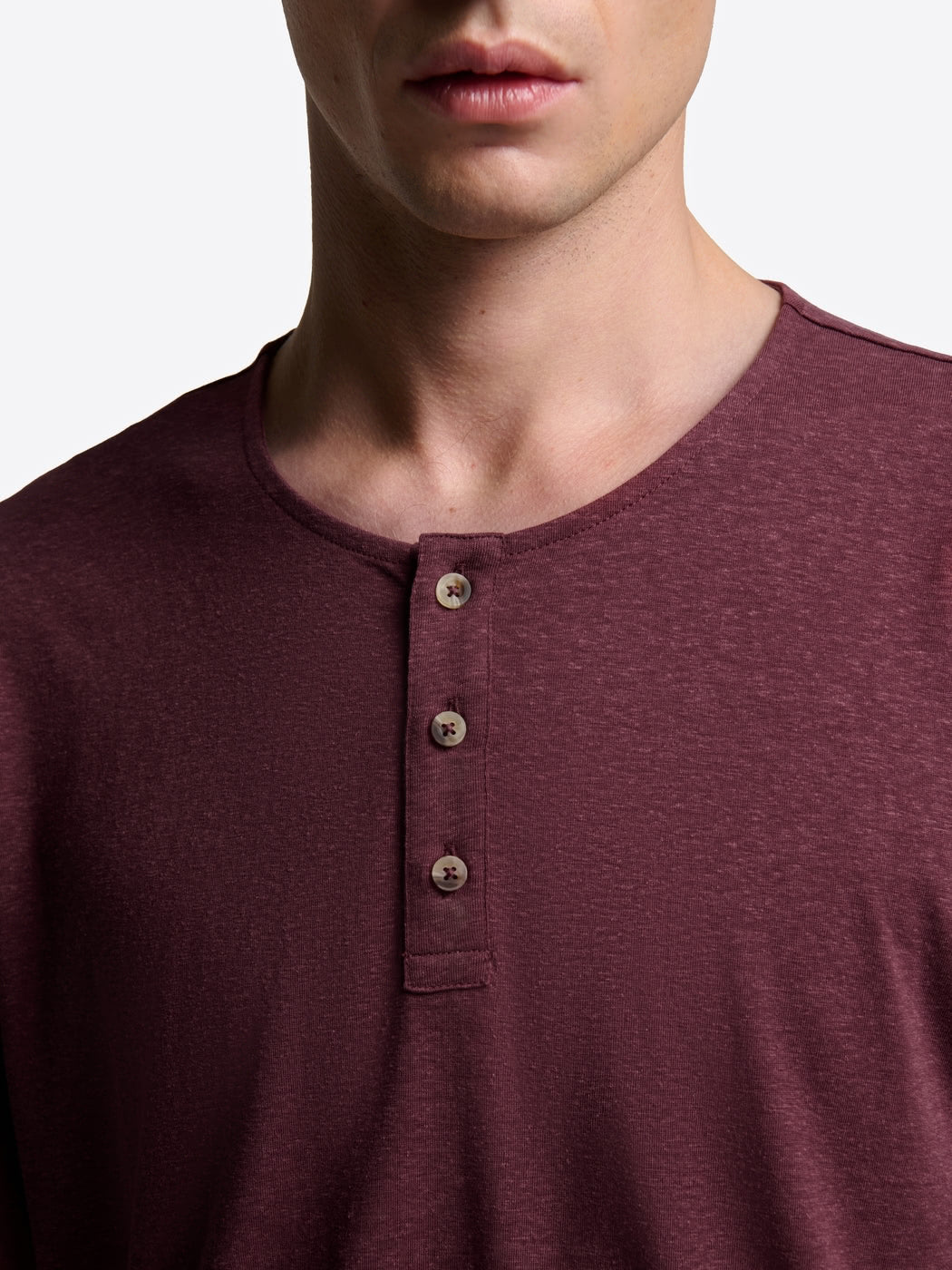 T-shirt col tunisien en lyocell - DEVRED 1902